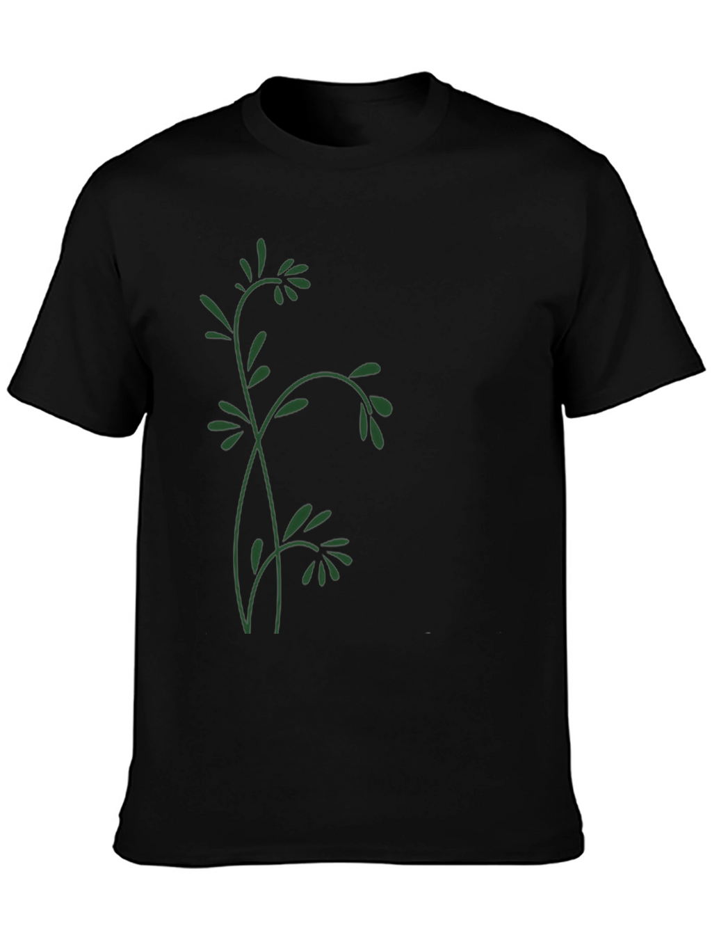 Nature Inspired Black T-Shirt