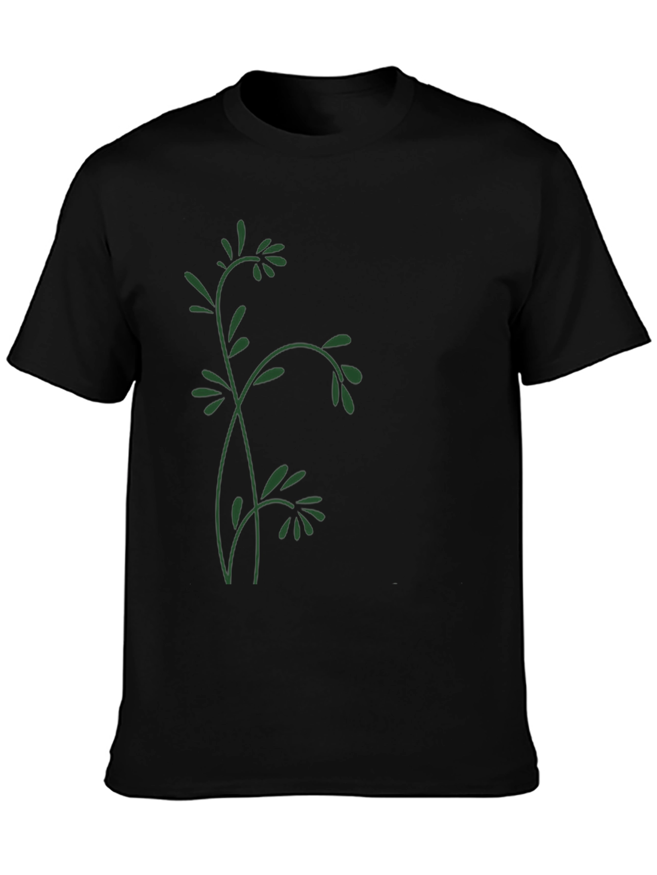 Nature Inspired Black T-Shirt