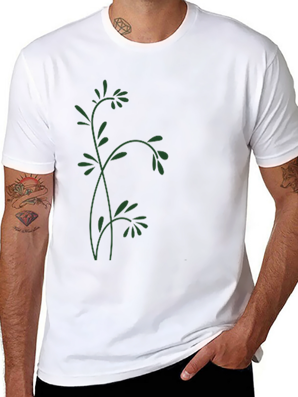Nature Inspired Black T-Shirt