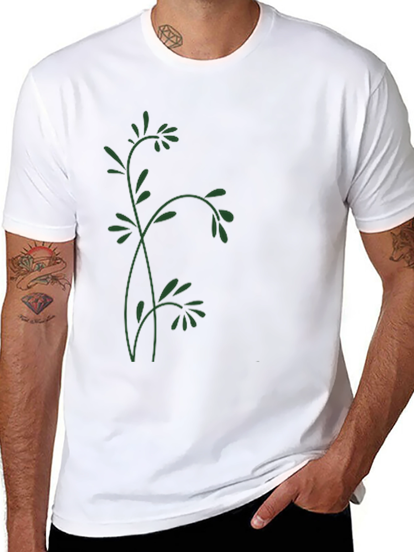 Nature Inspired Black T-Shirt