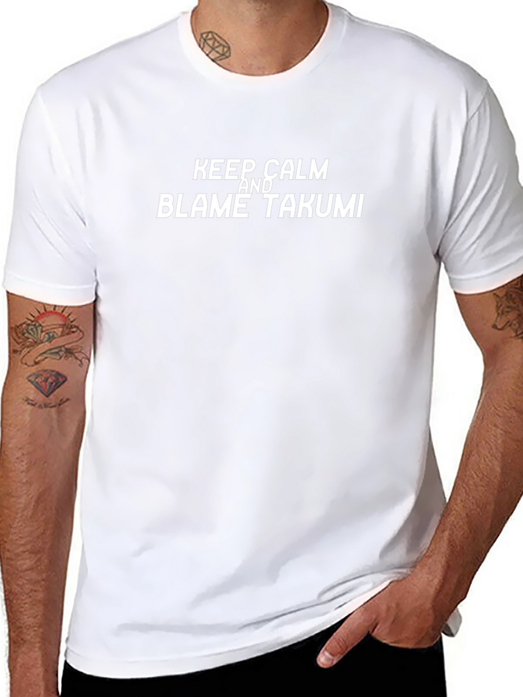 Keep Calm & Blame Takumi Black T-Shirt