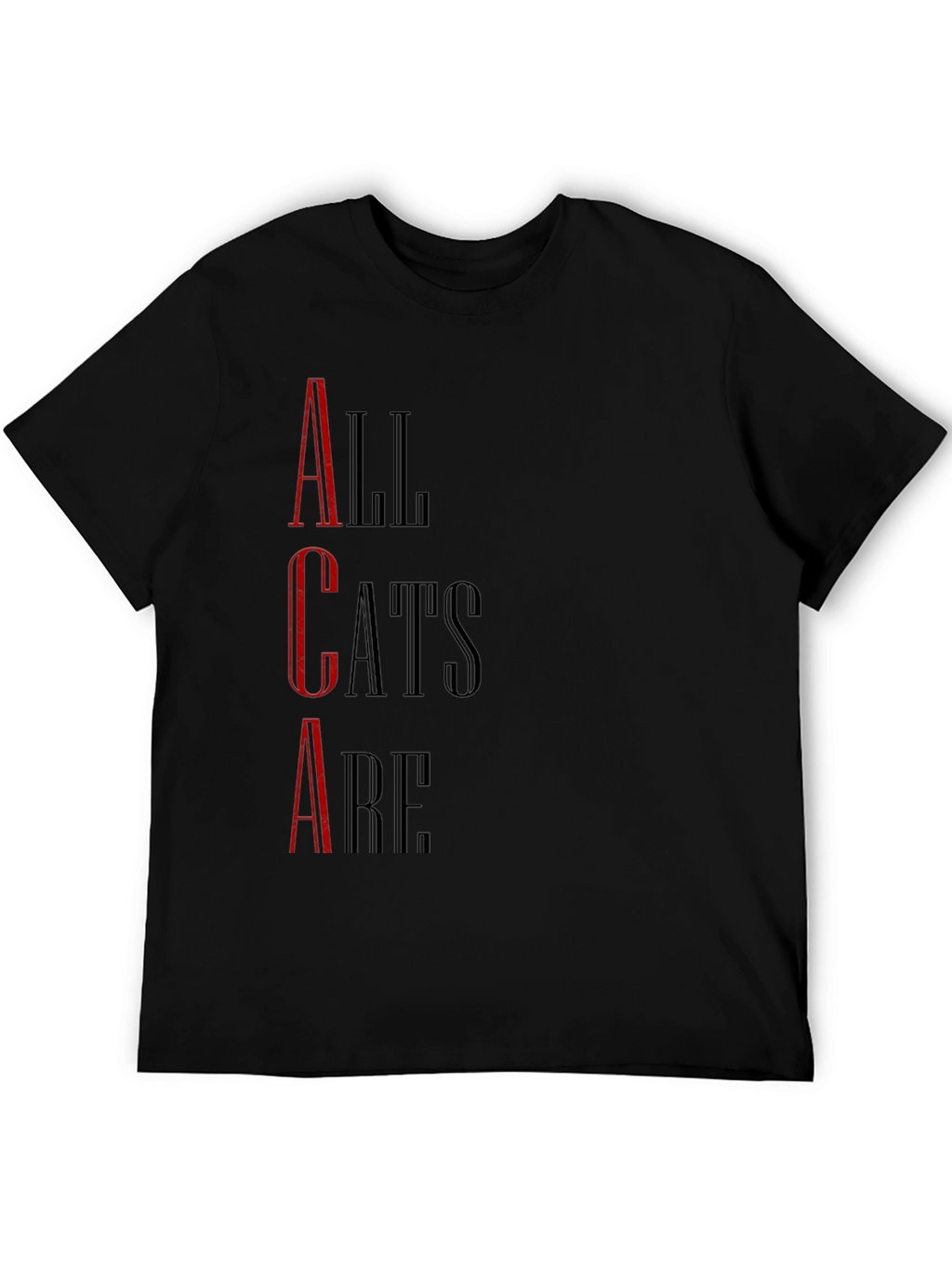 All Cats Are T-Shirt - Black Graphic Tee