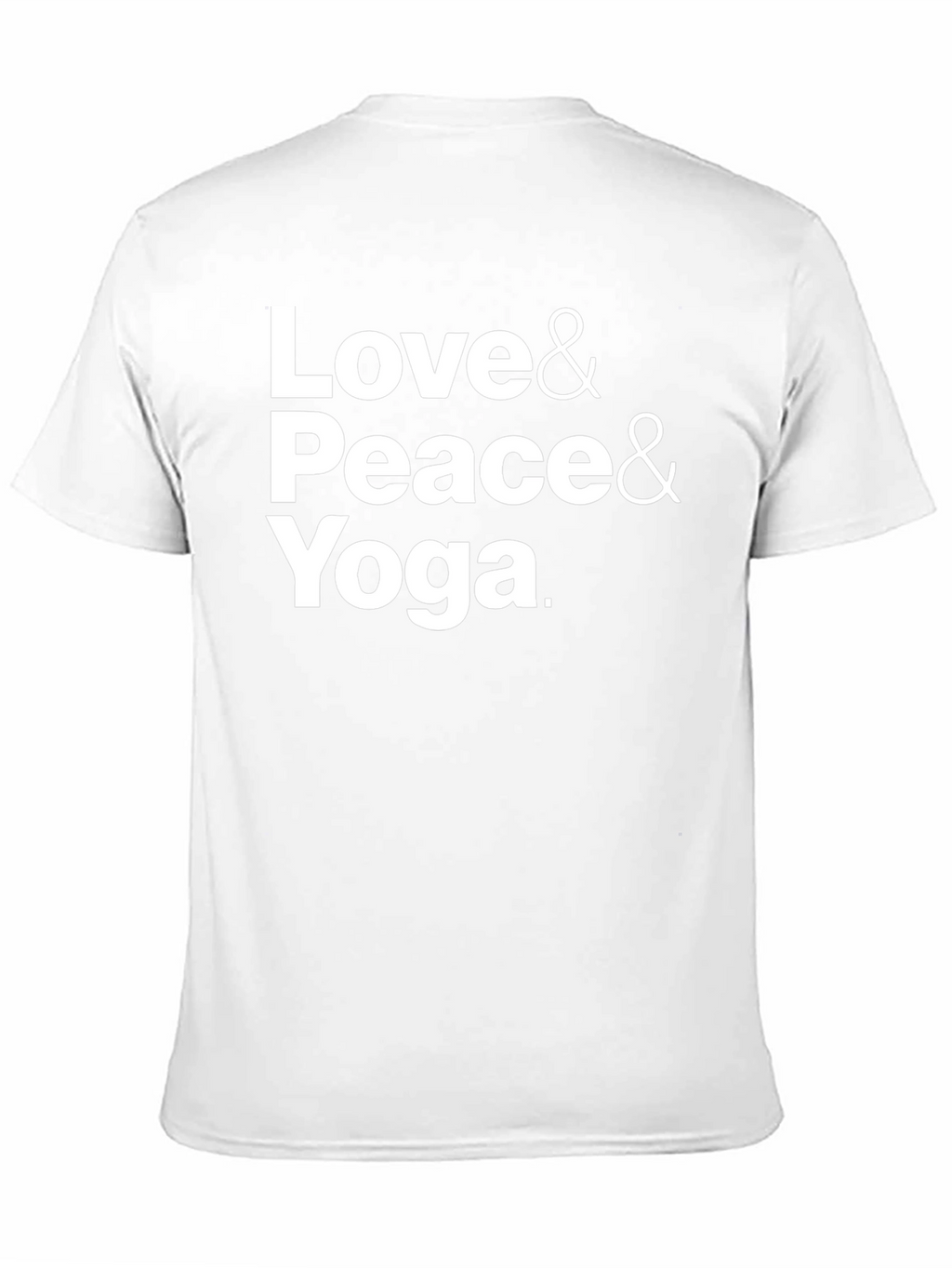 Love Peace Yoga T-Shirt - Black Cotton Blend