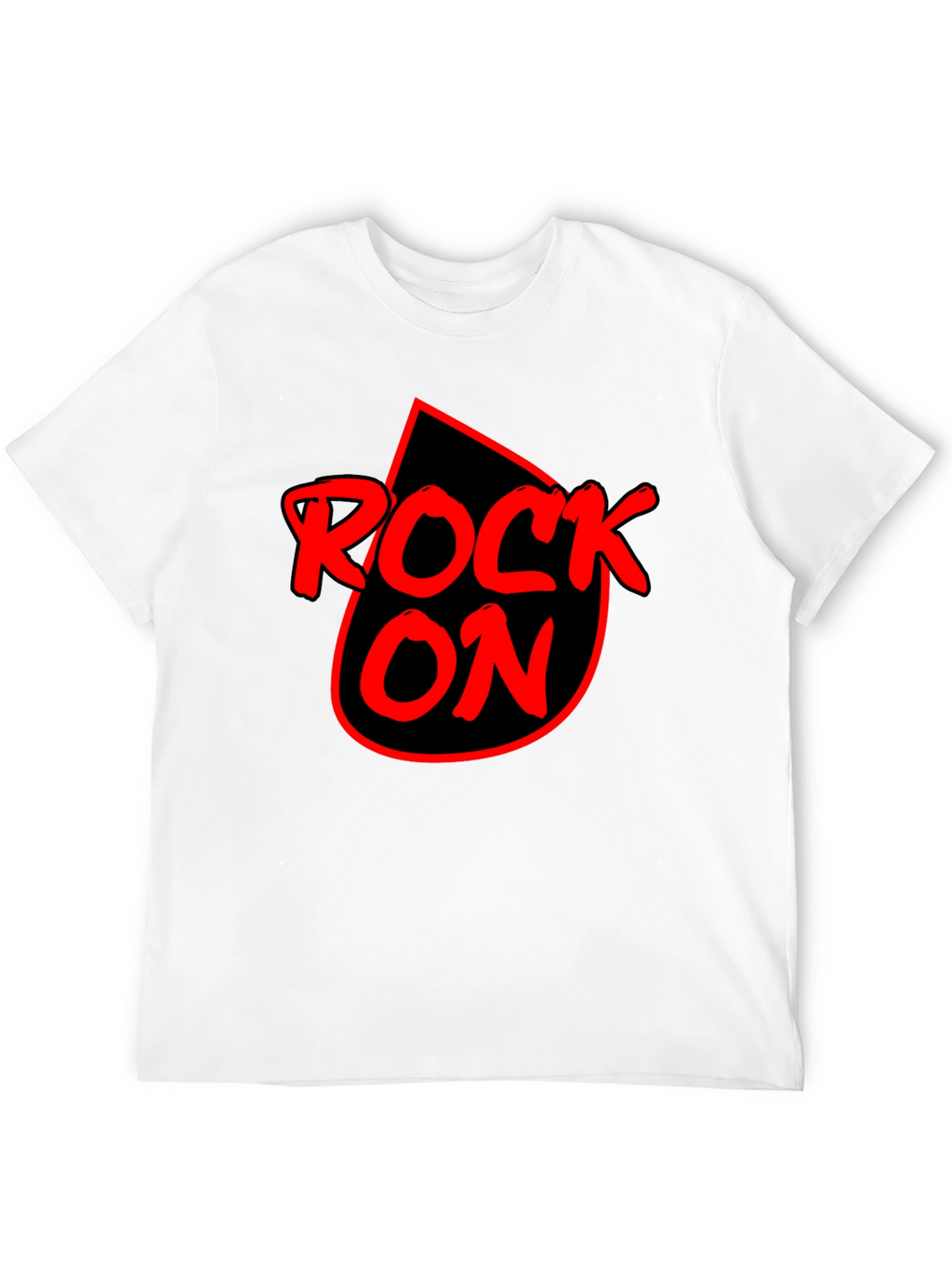 Rock On Graphic T-Shirt - Black Cotton Tee