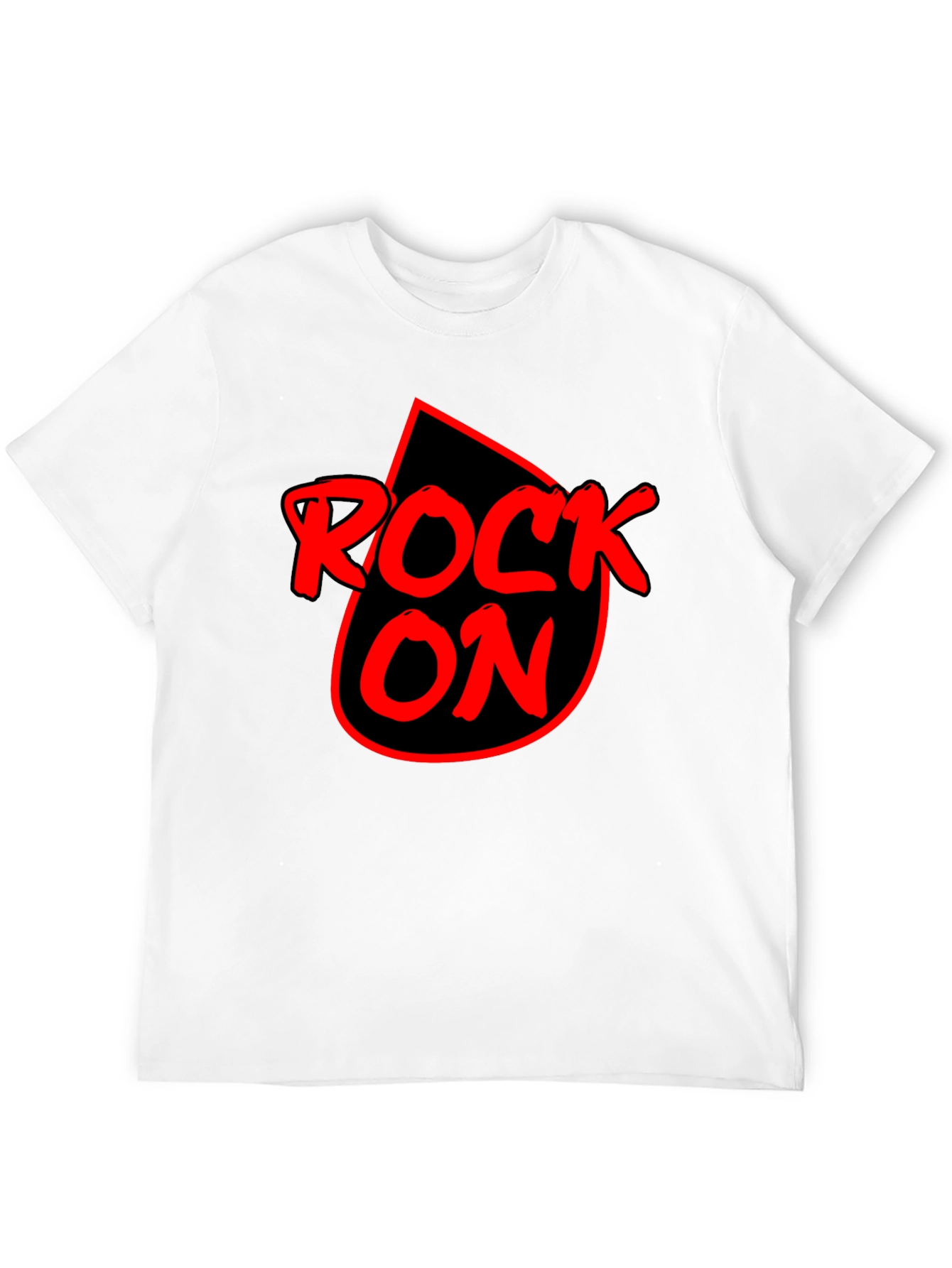 Rock On Graphic T-Shirt - Black Cotton Tee