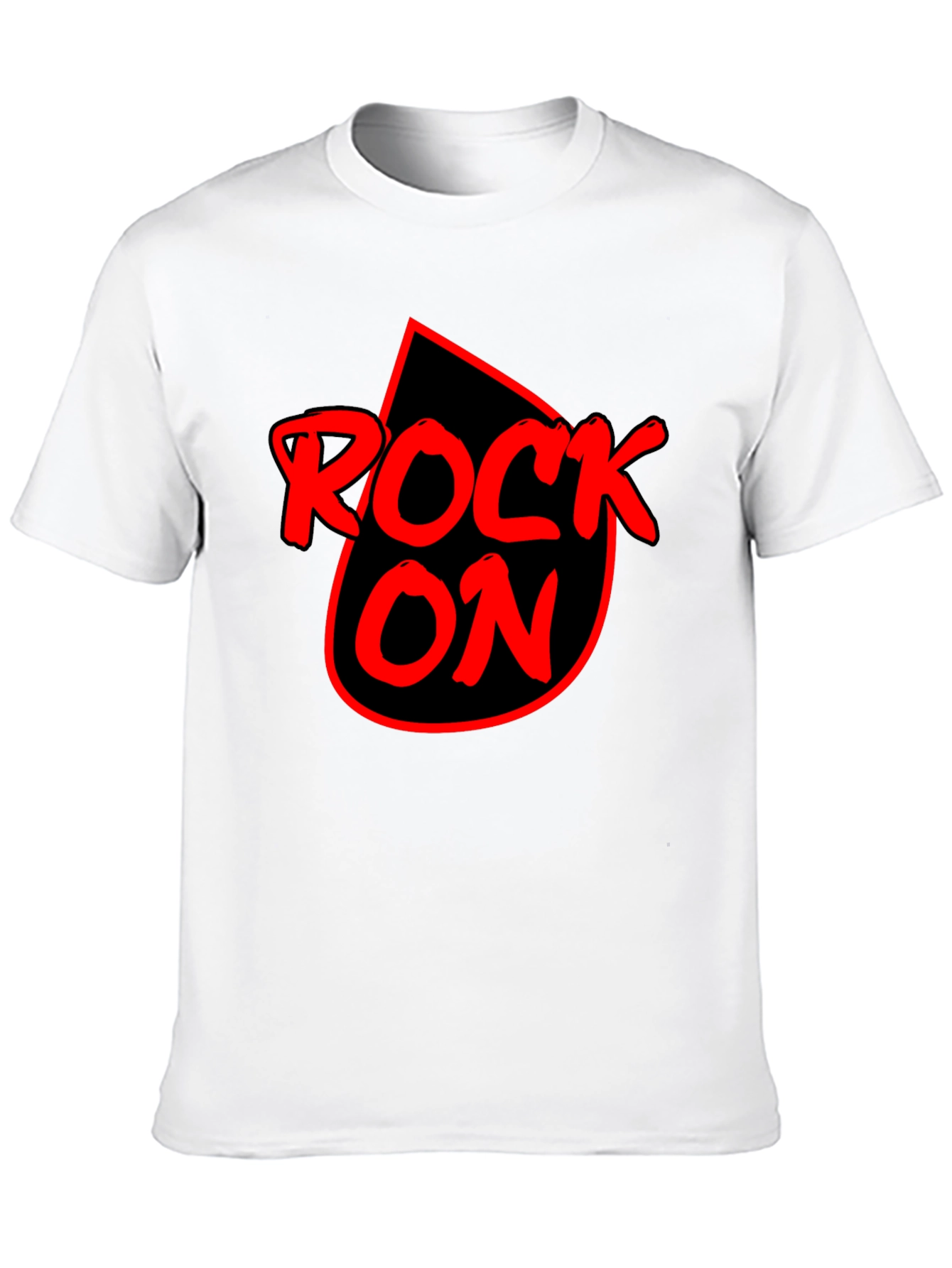 Rock On Graphic T-Shirt - Black Cotton Tee
