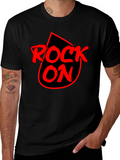 Rock On Graphic T-Shirt - Black Cotton Tee