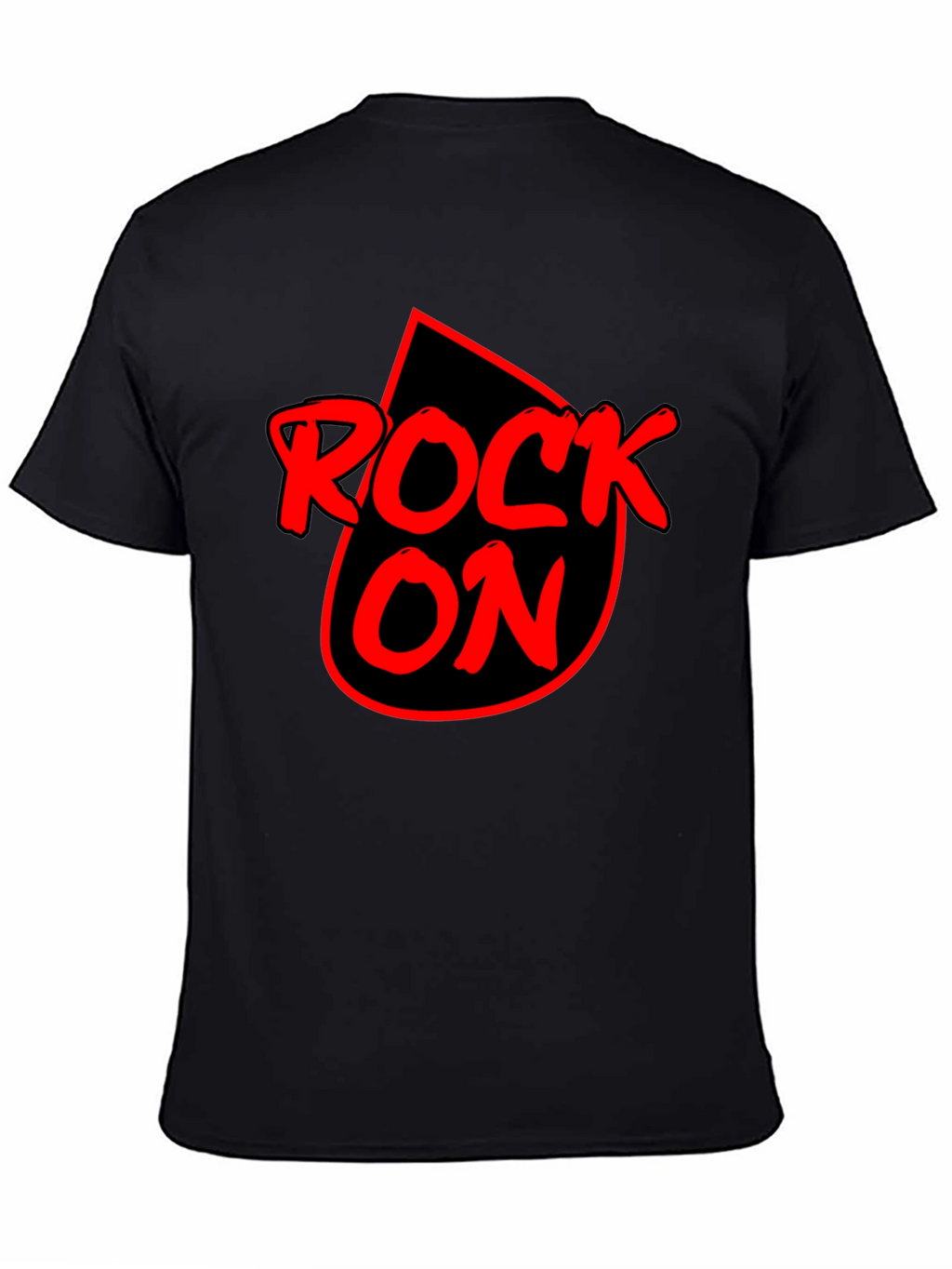 Rock On Graphic T-Shirt - Black Cotton Tee