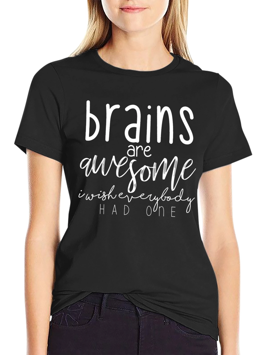 Brains are Awesome Funny Sarcastic Graphic Tee