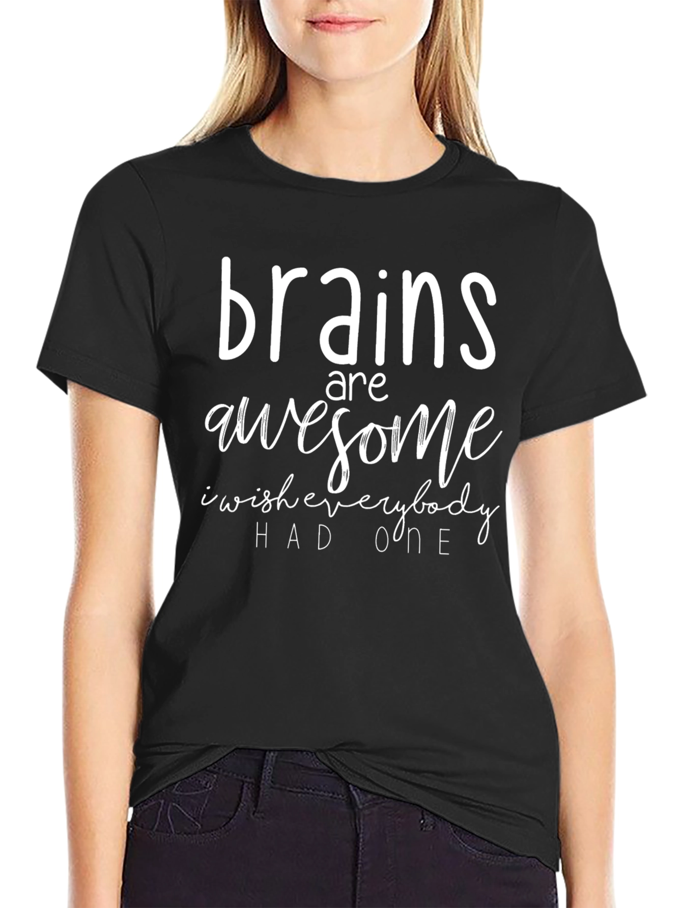 Brains are Awesome Funny Sarcastic Graphic Tee