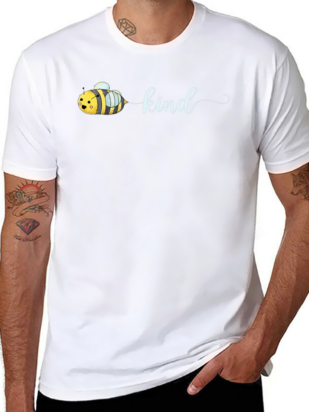 Bee Kind Graphic Tee - Soft Cotton Unisex T-Shirt