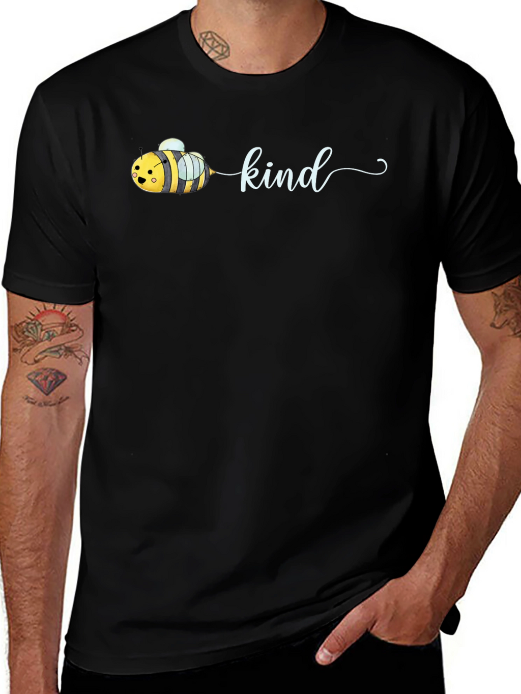 Bee Kind Graphic Tee - Soft Cotton Unisex T-Shirt
