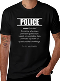 Funny Police Definition T-Shirt - Wizard Magician
