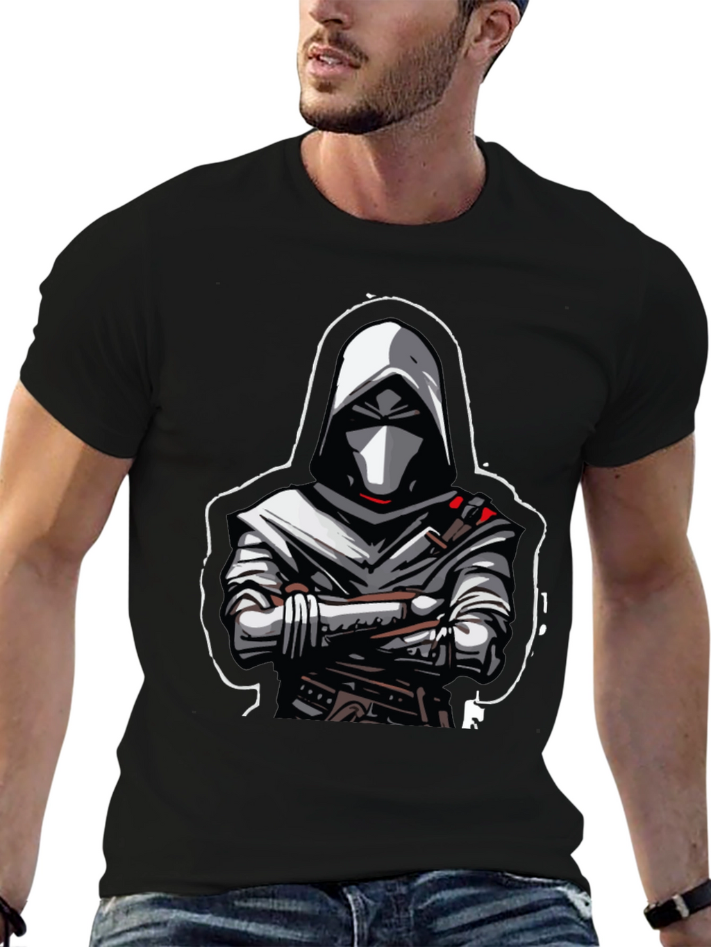 Stealth Assassin Graphic Tee - Black