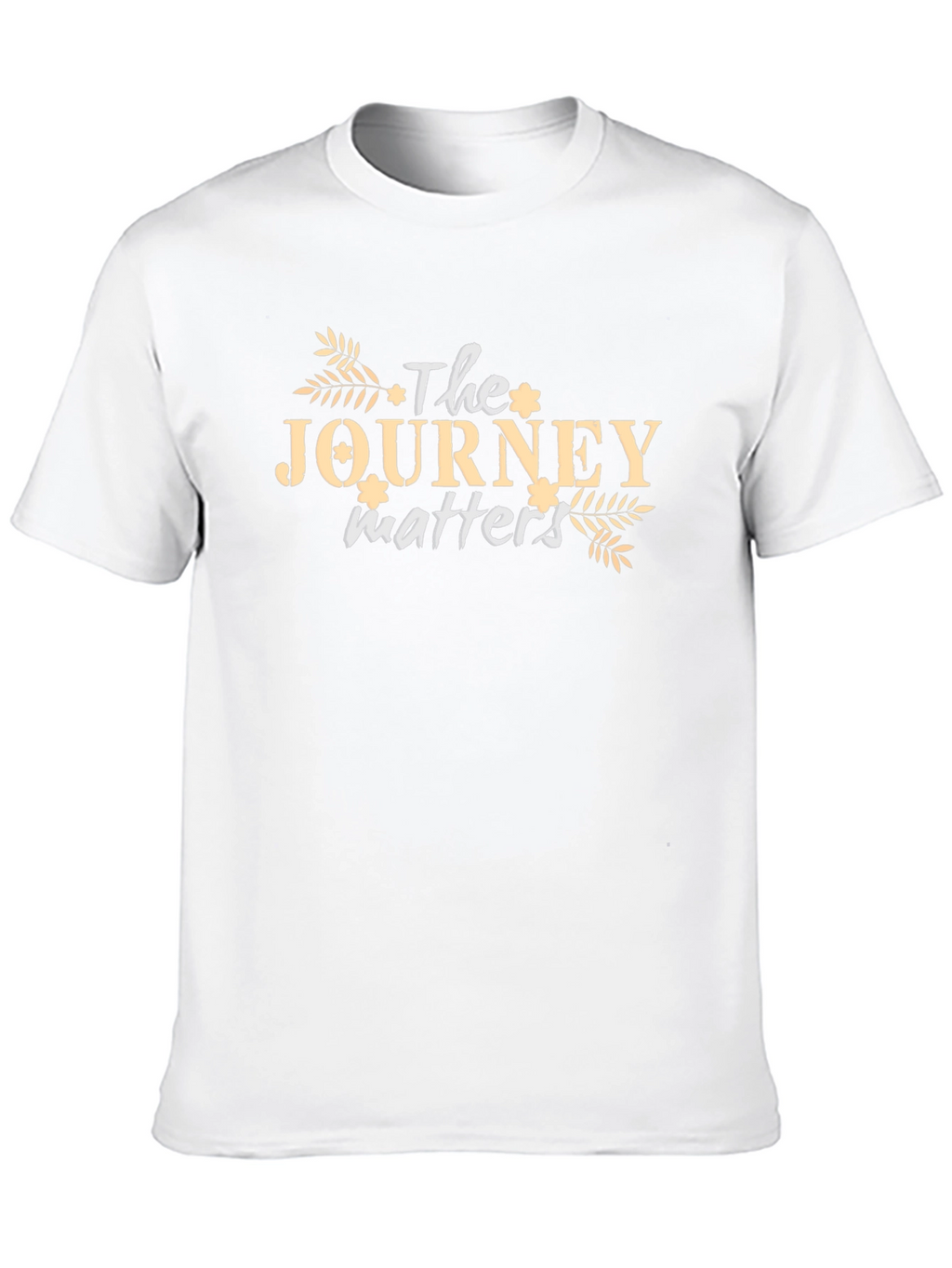 The Journey Matters Black Graphic T-Shirt