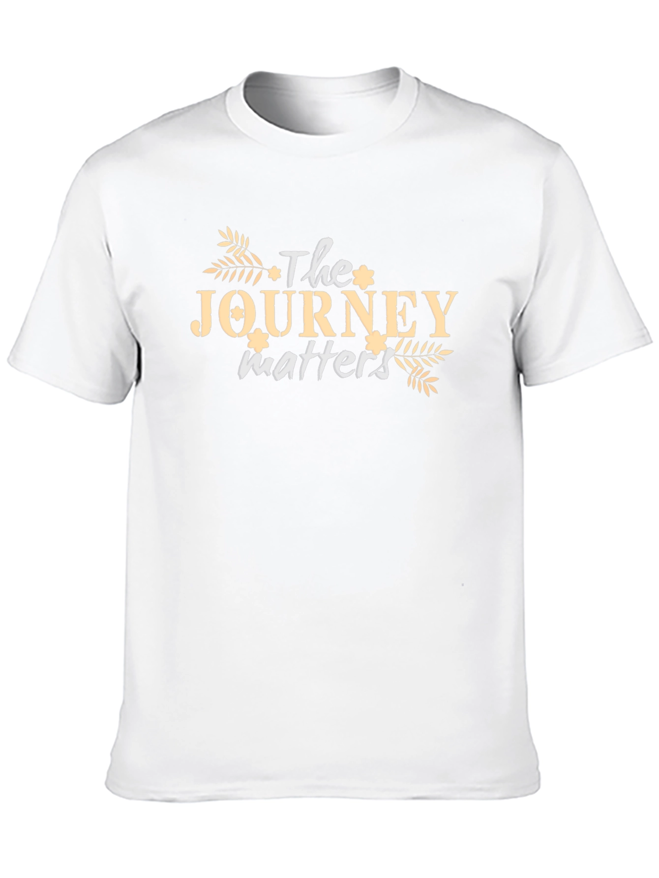 The Journey Matters Black Graphic T-Shirt