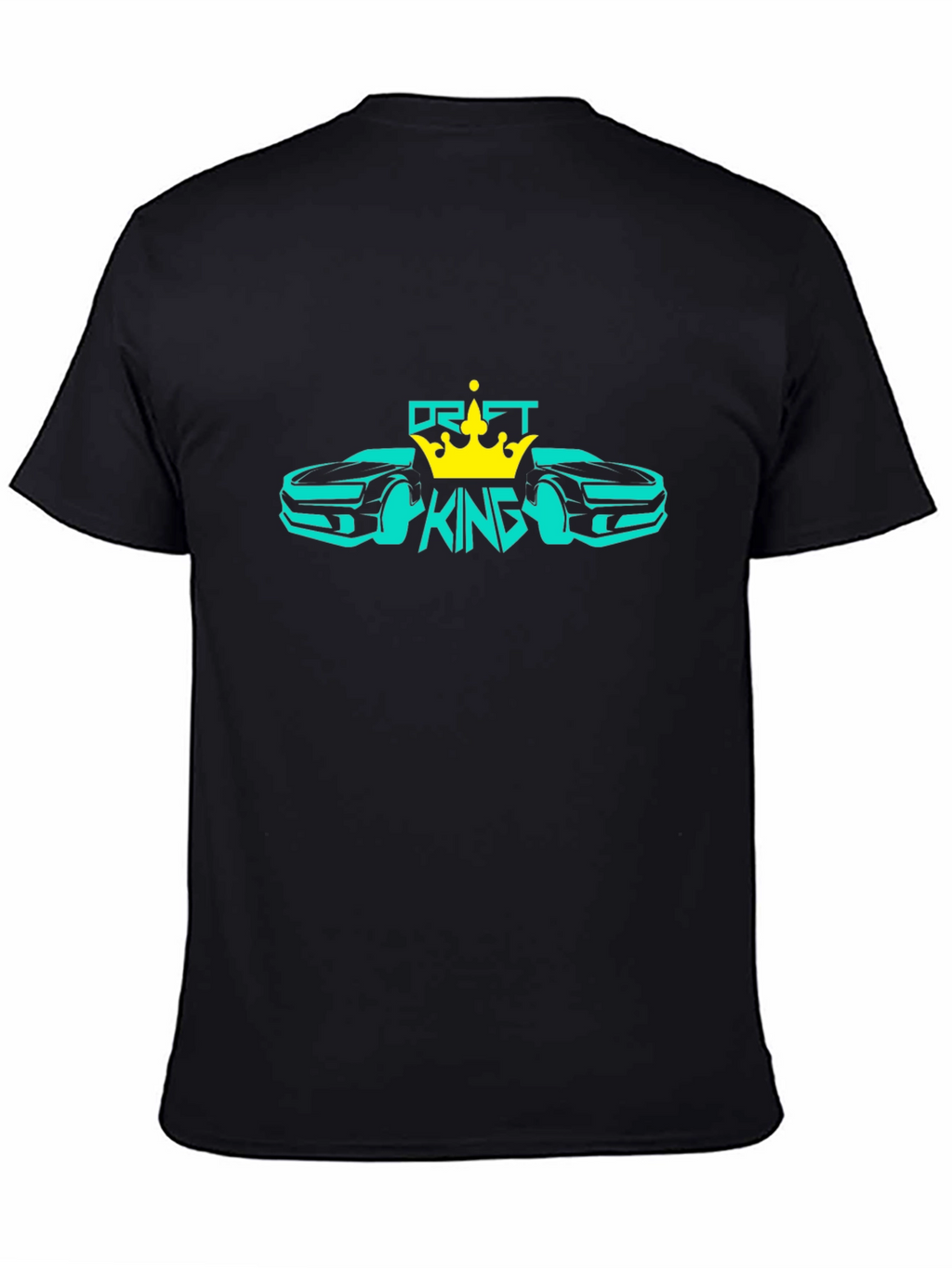 Drift King Black T-Shirt Car Design