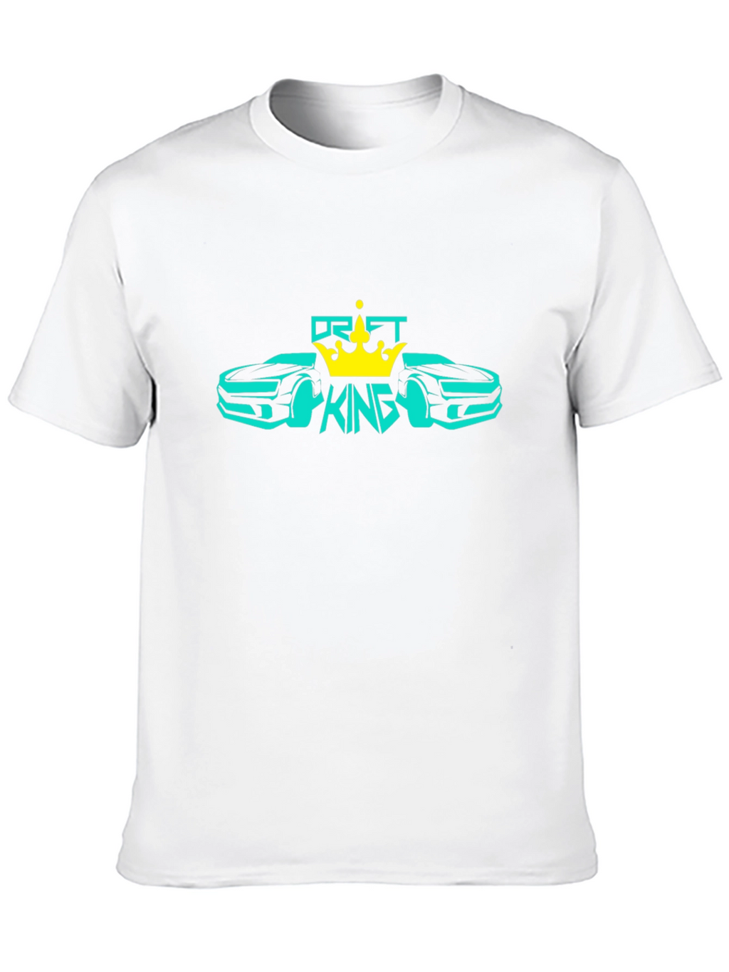 Drift King Black T-Shirt Car Design
