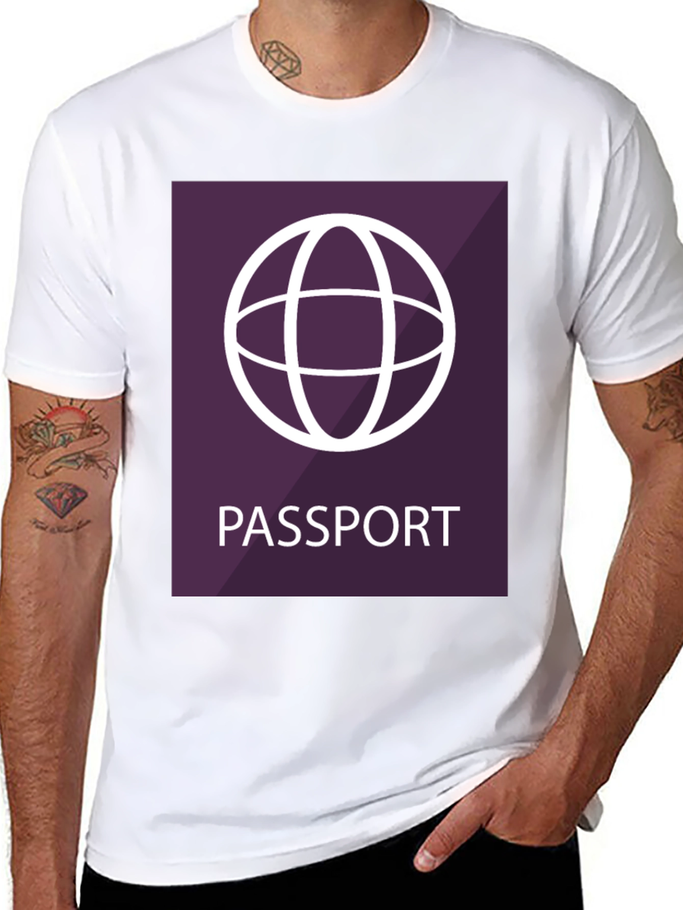 Passport Graphic T-Shirt - Travel the World