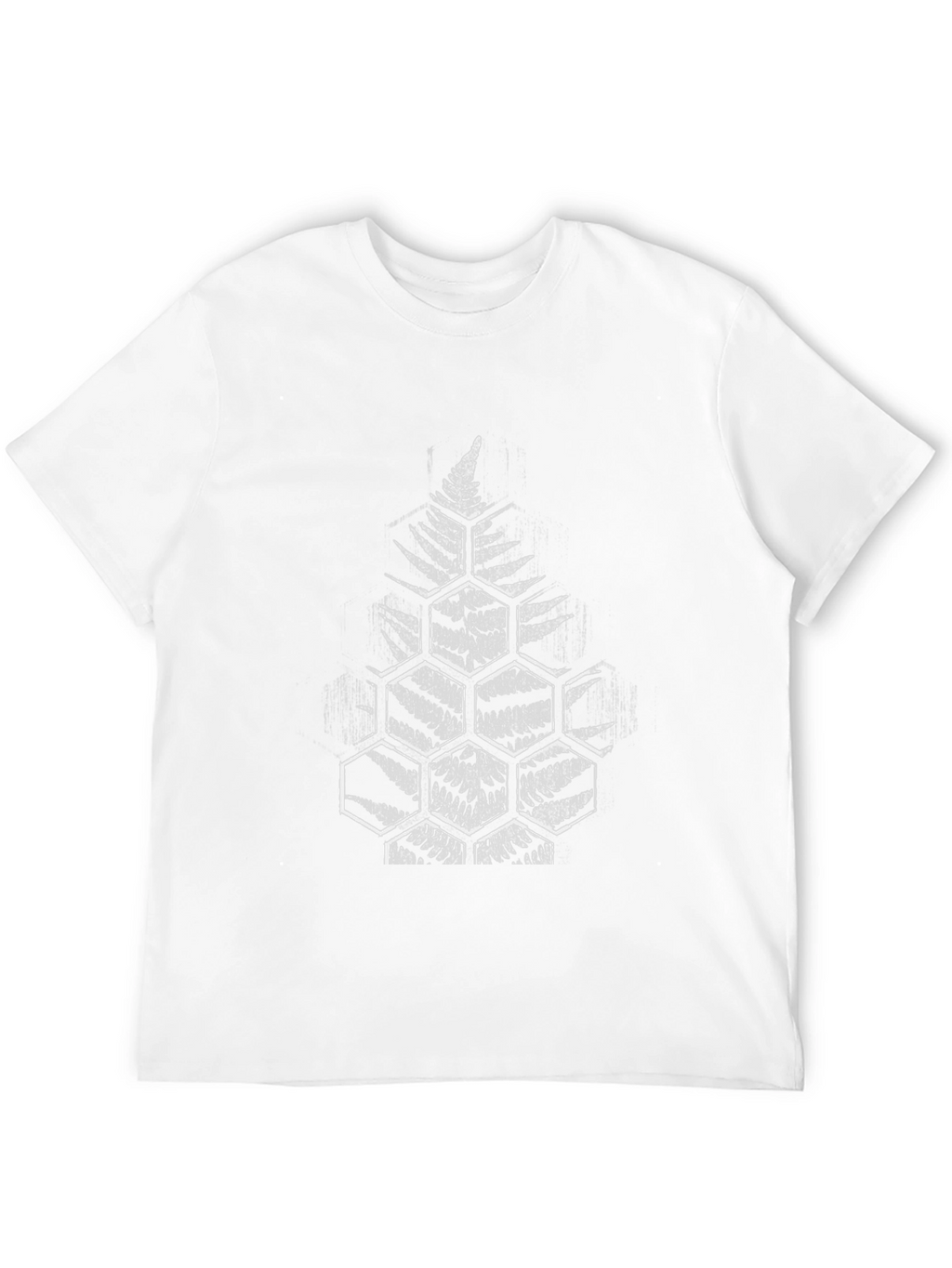 Fern Hexagon Graphic Black T-Shirt
