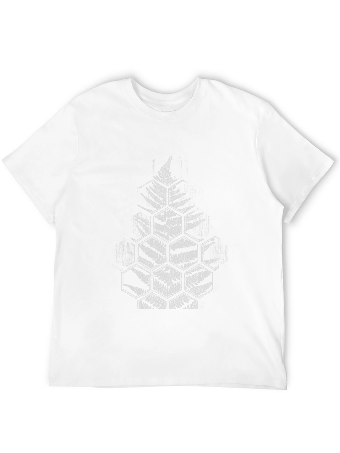 Fern Hexagon Graphic Black T-Shirt