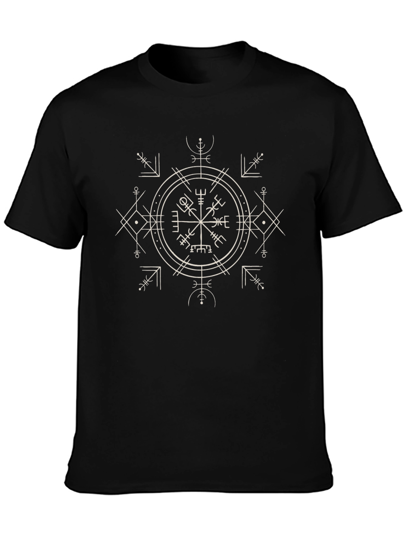Viking Compass Black T-Shirt