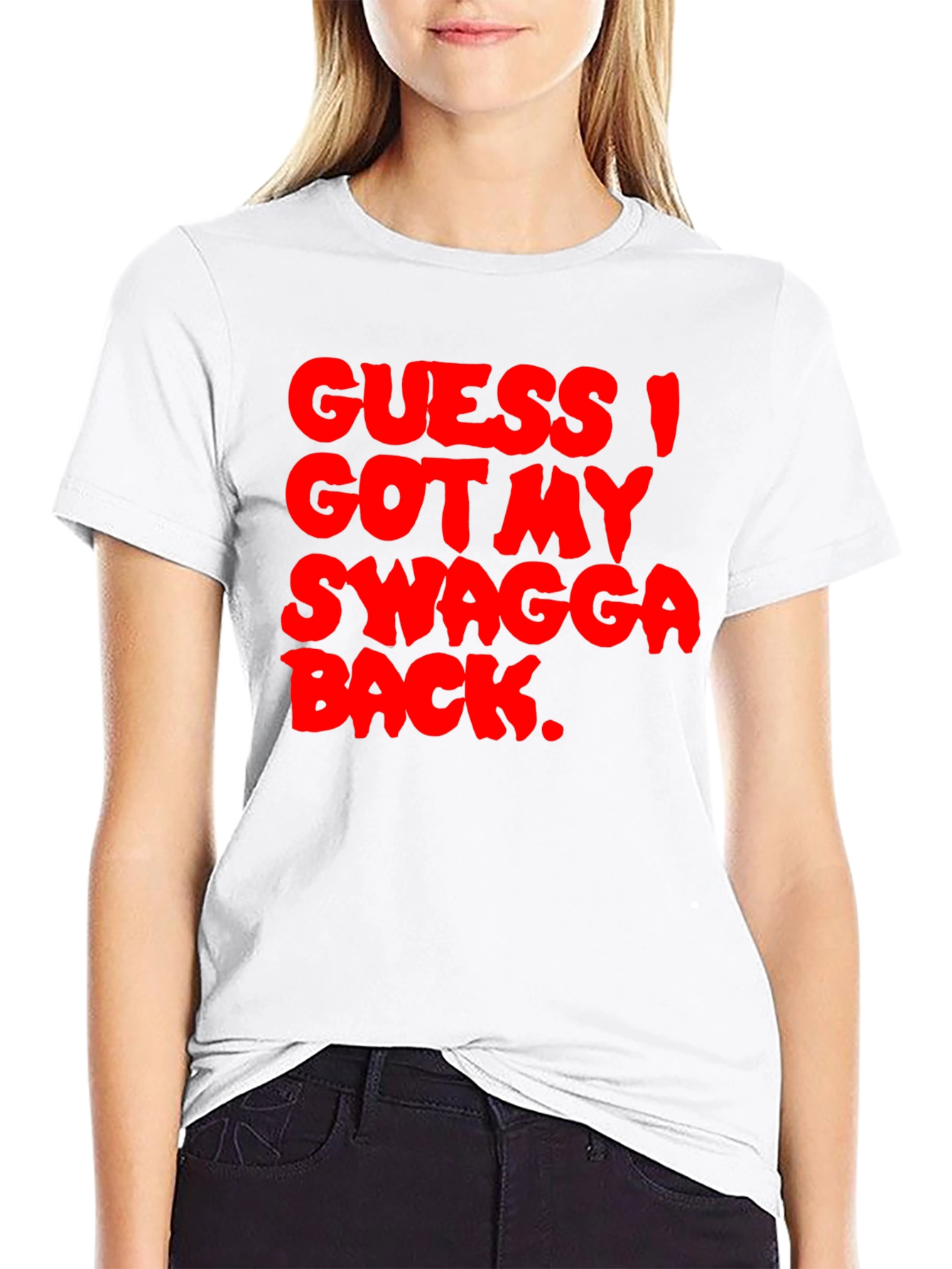 Guess I Got My Swagga Back Black T-Shirt