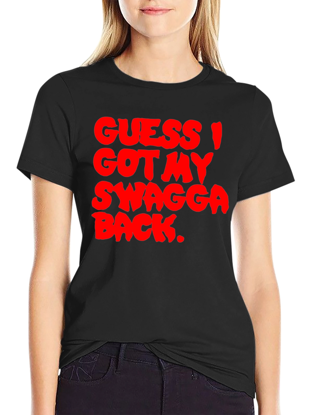 Guess I Got My Swagga Back Black T-Shirt
