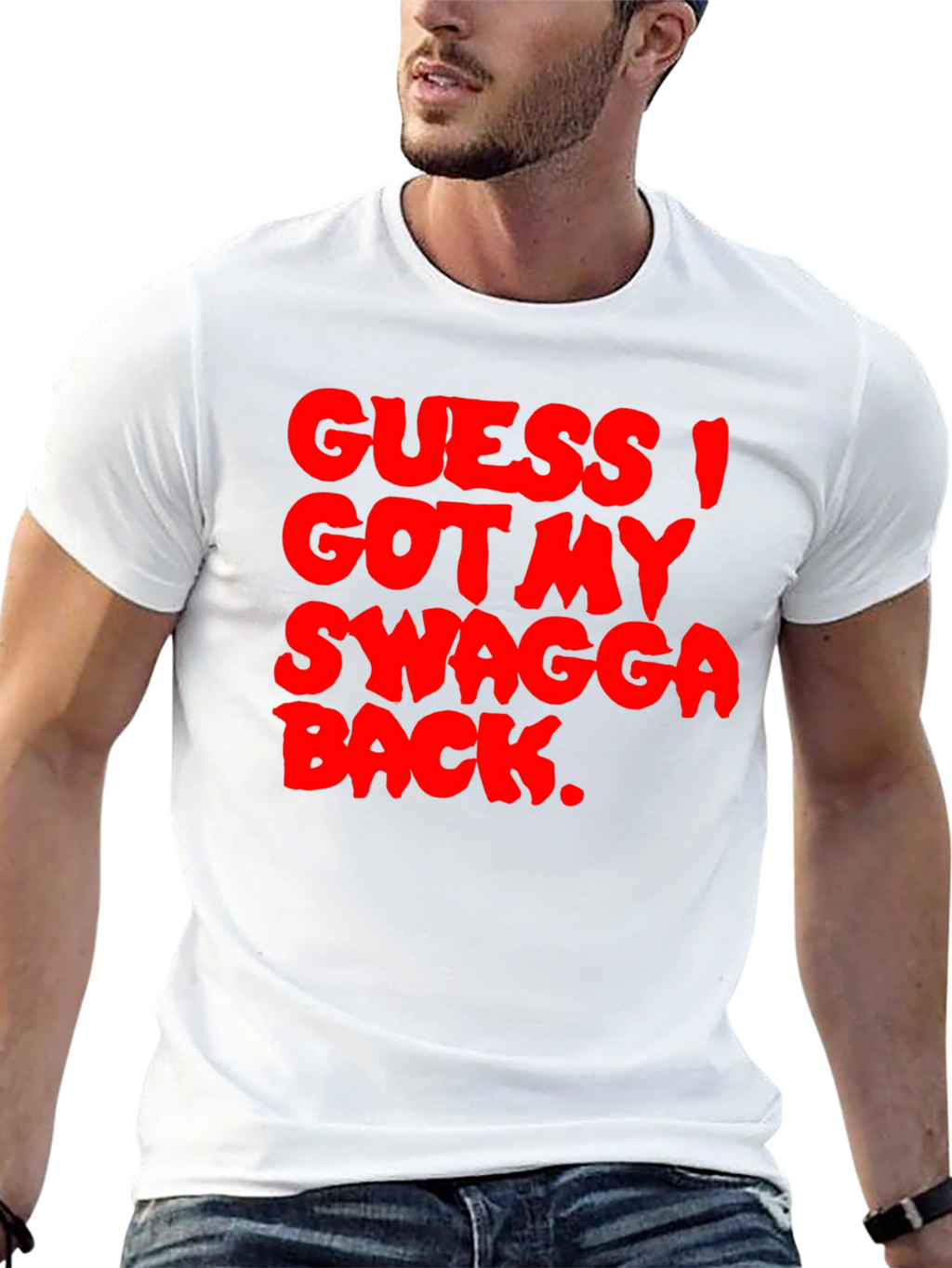 Guess I Got My Swagga Back Black T-Shirt
