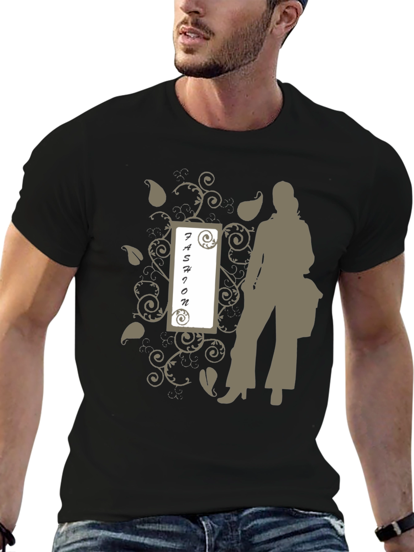 Fashion Silhouette Graphic Tee - Stylish Casual Wear