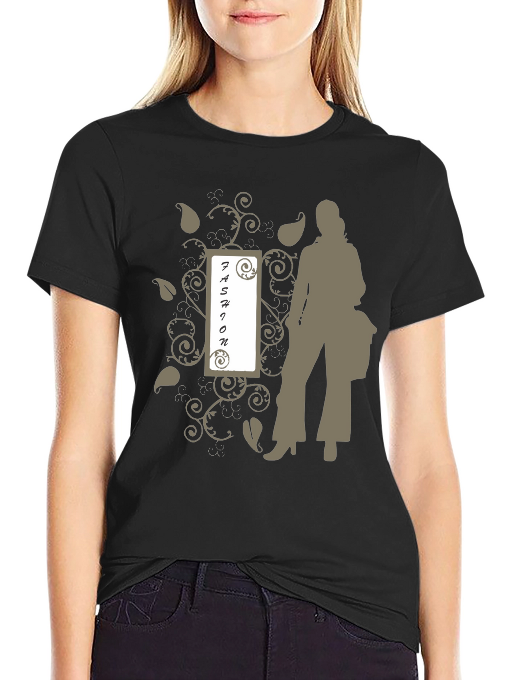 Fashion Silhouette Graphic Tee - Stylish Casual Wear