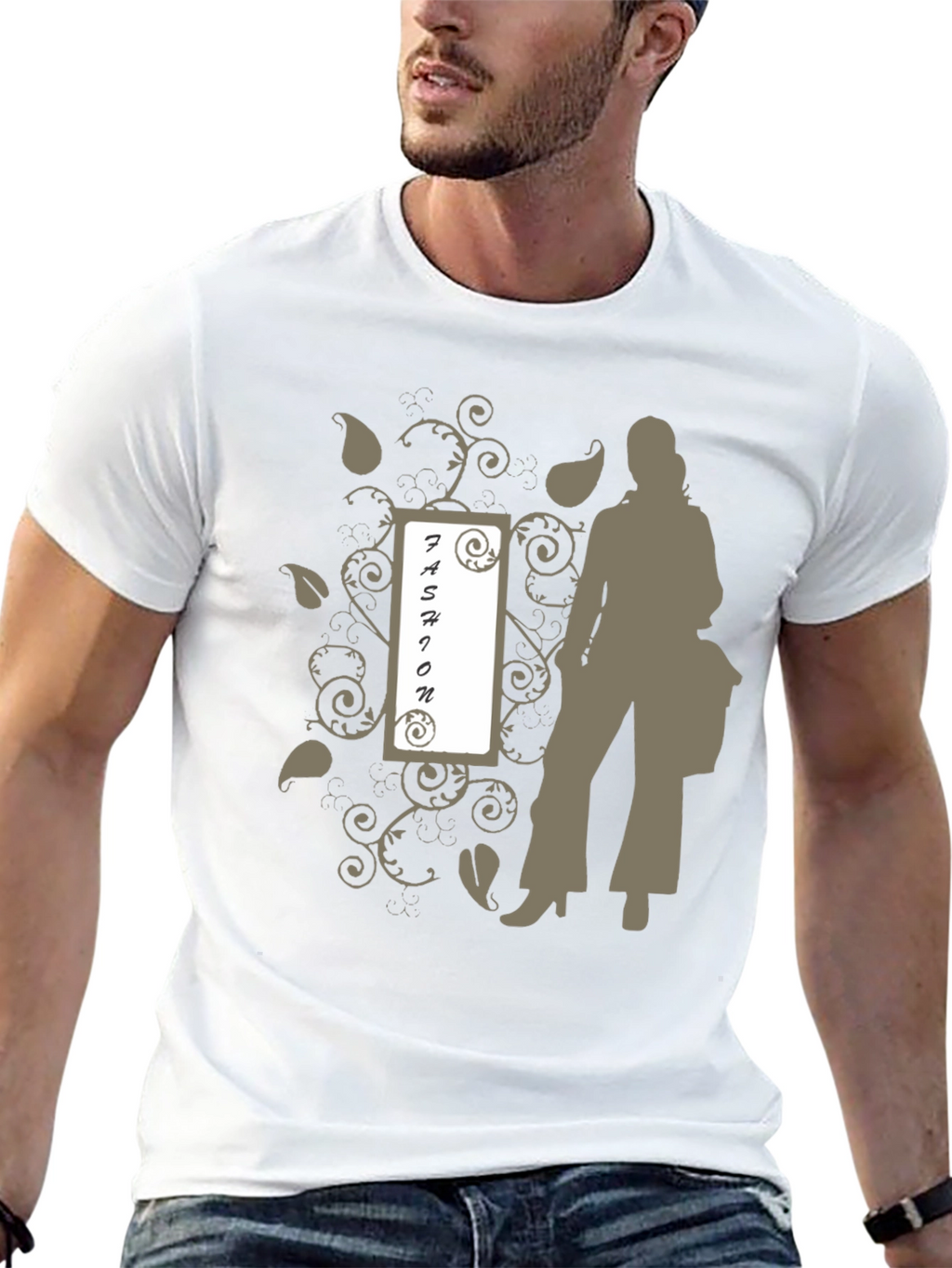 Fashion Silhouette Graphic Tee - Stylish Casual Wear