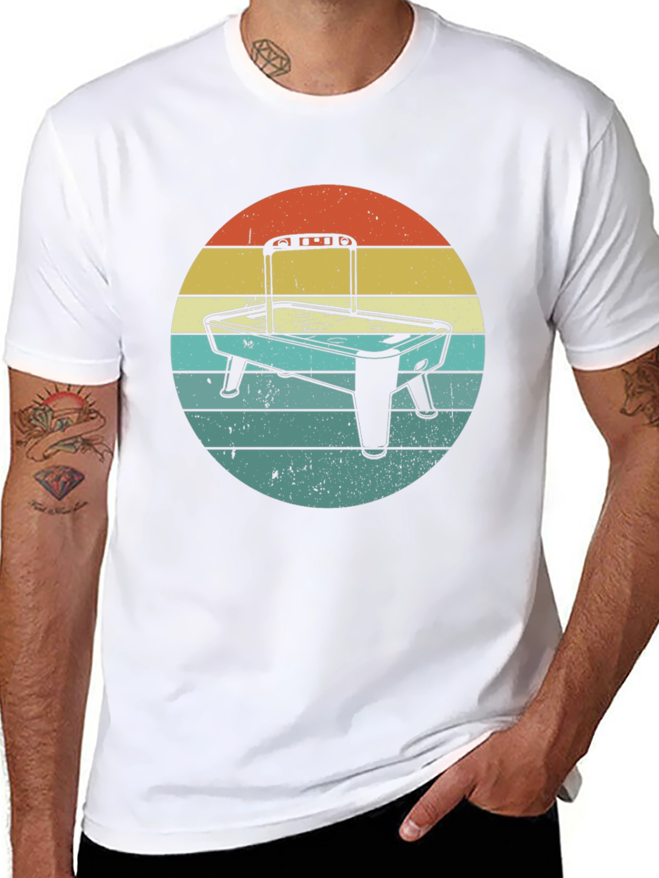 Retro Air Hockey Graphic Tee