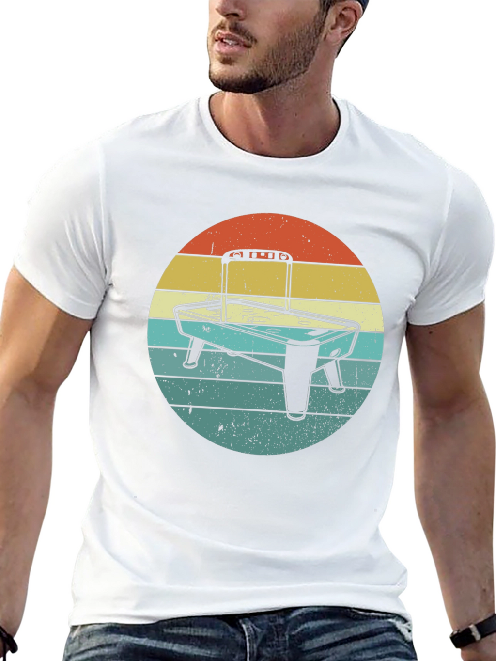 Retro Air Hockey Graphic Tee