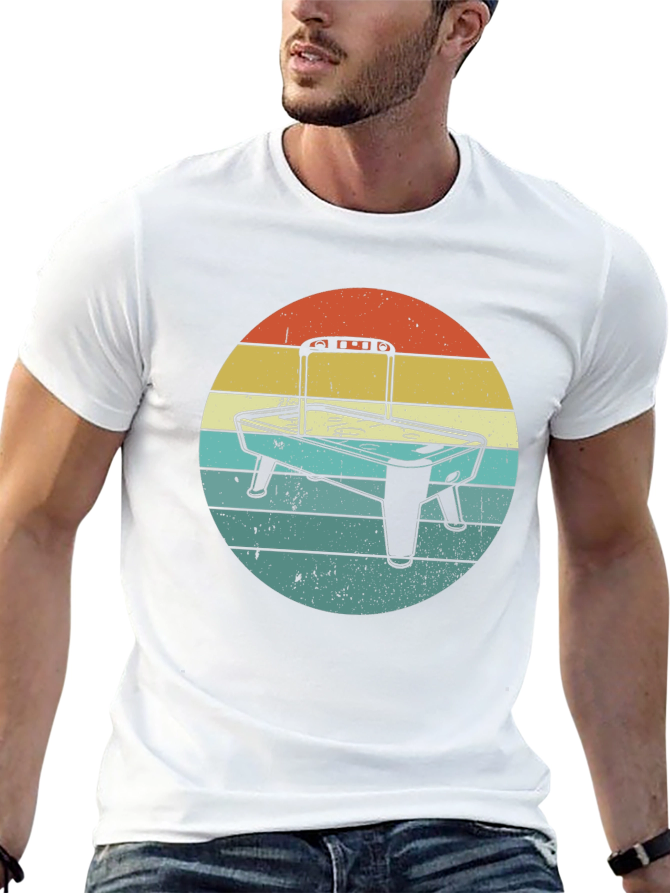 Retro Air Hockey Graphic Tee