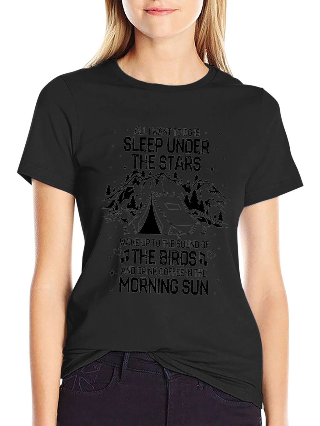 Sleep Under The Stars Camping Graphic T-Shirt