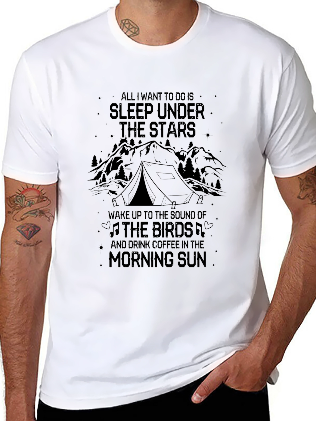 Sleep Under The Stars Camping Graphic T-Shirt