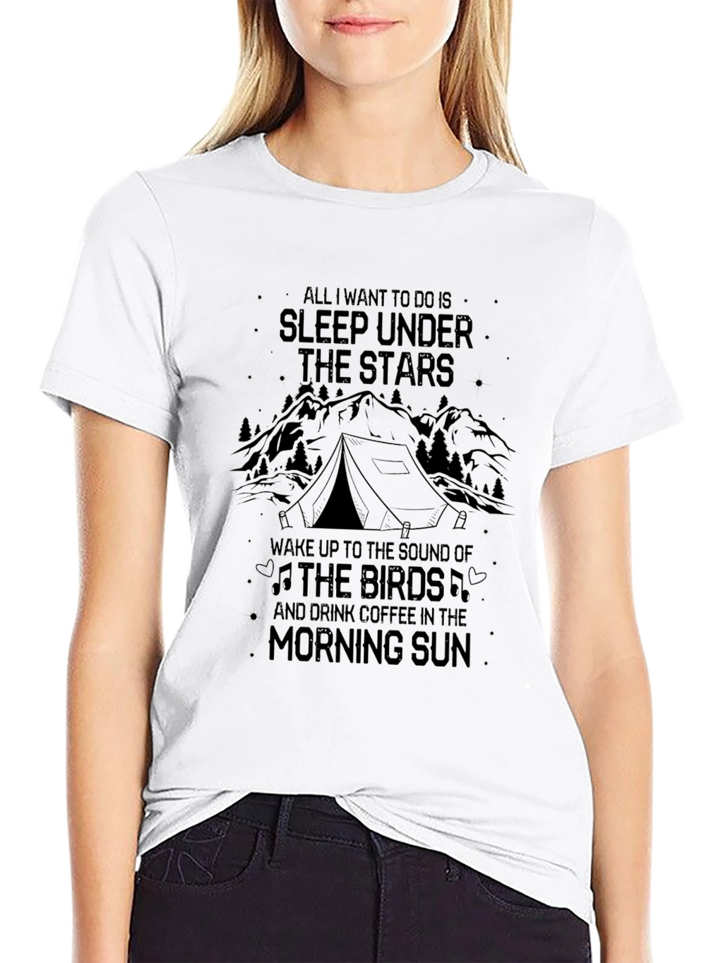Sleep Under The Stars Camping Graphic T-Shirt