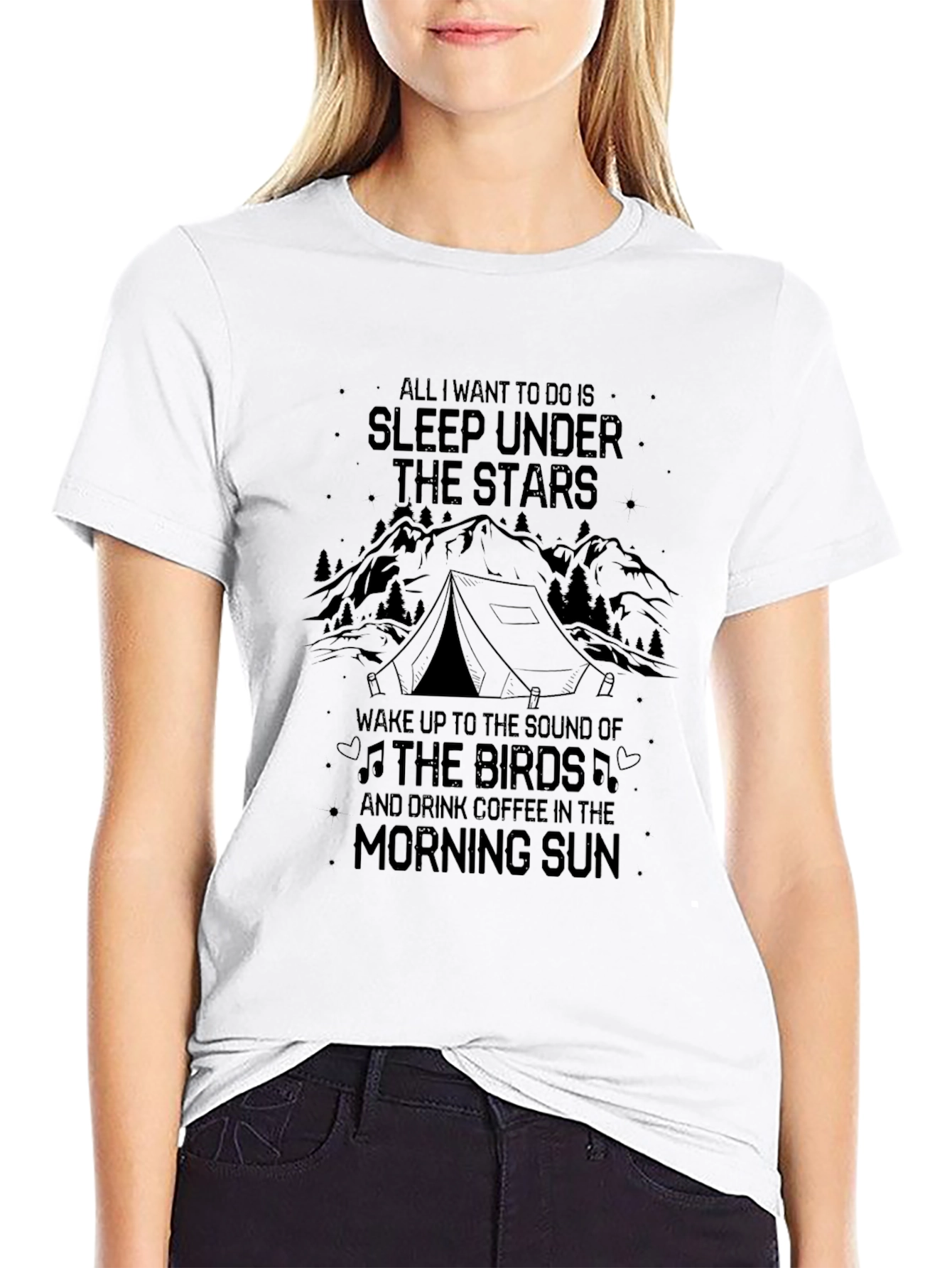 Sleep Under The Stars Camping Graphic T-Shirt