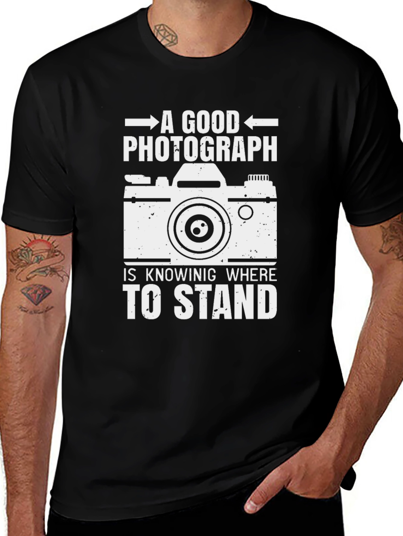 Photographer T-Shirt - Good Photograph Knowing Where To Stand