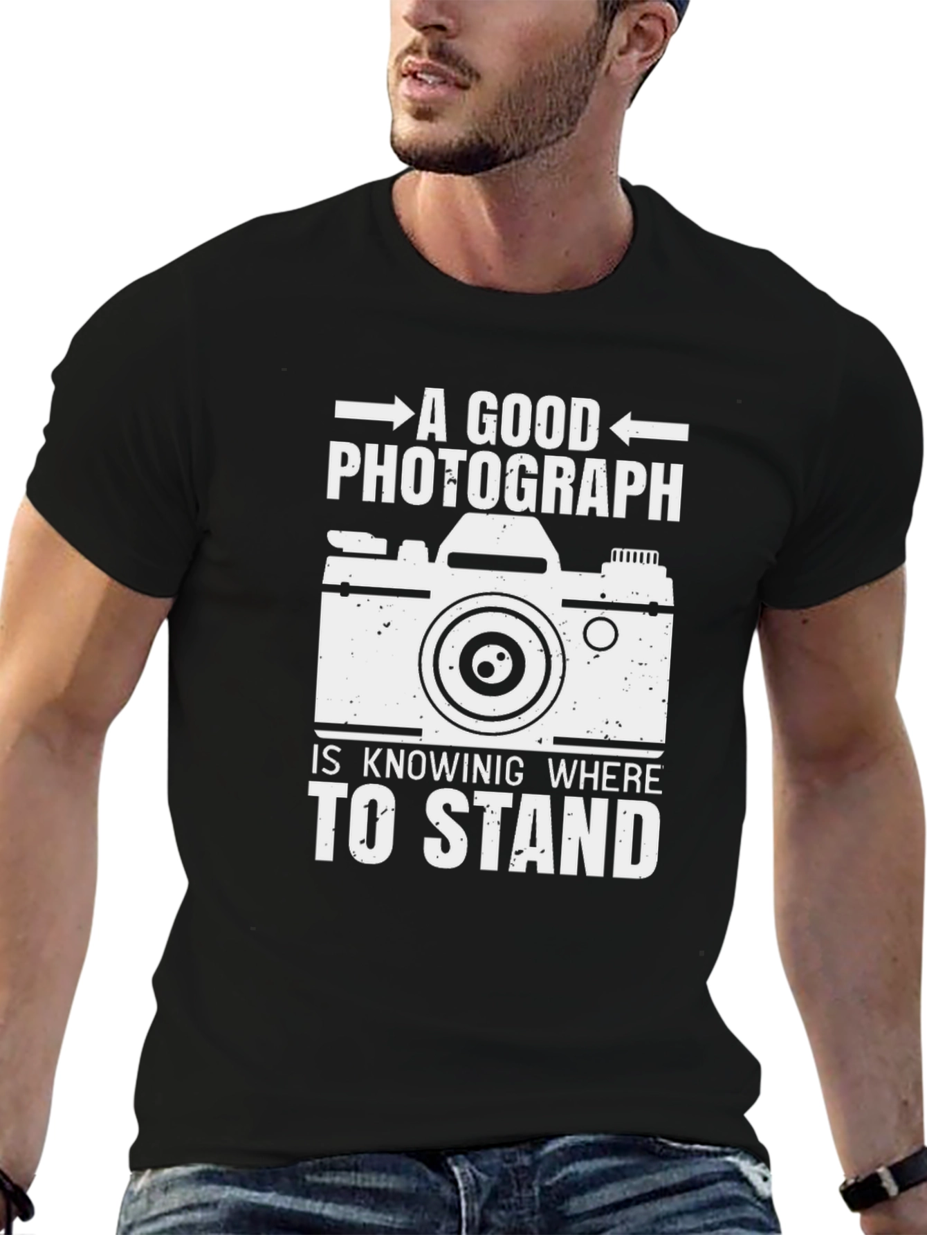 Photographer T-Shirt - Good Photograph Knowing Where To Stand