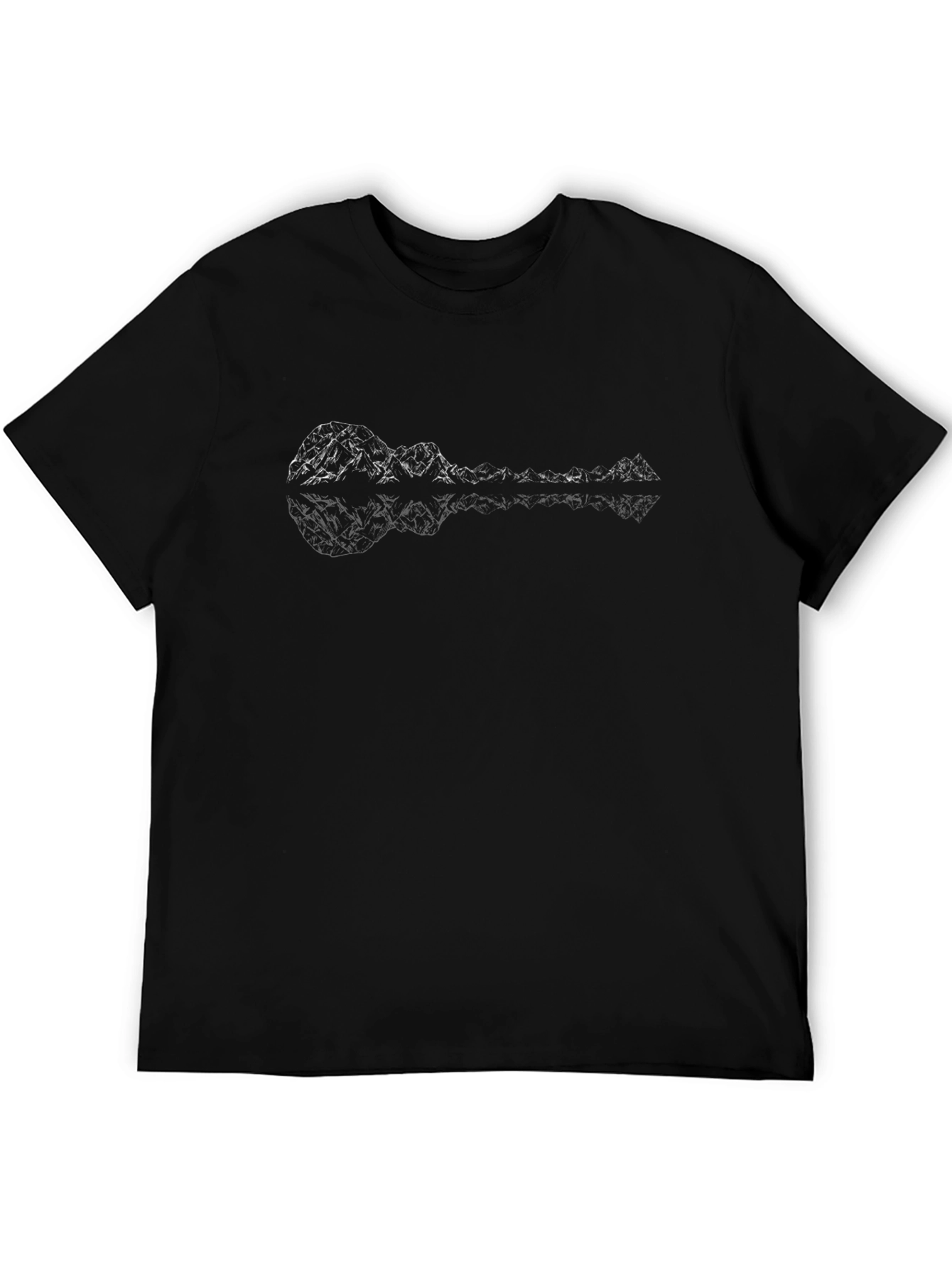 Geometric Mountain Ukulele Graphic Tee