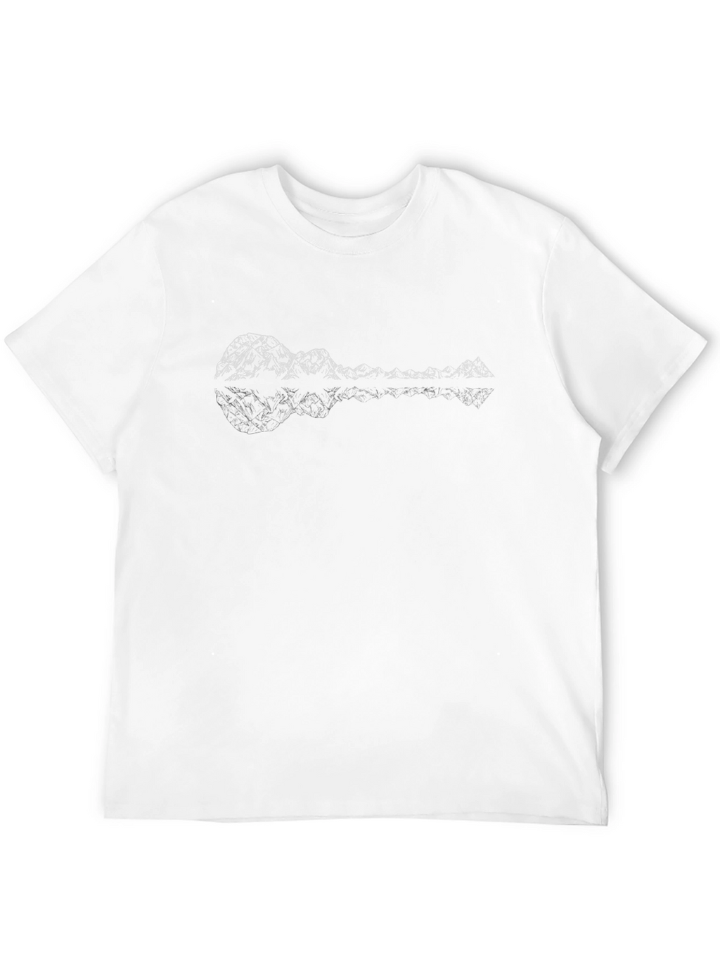 Geometric Mountain Ukulele Graphic Tee