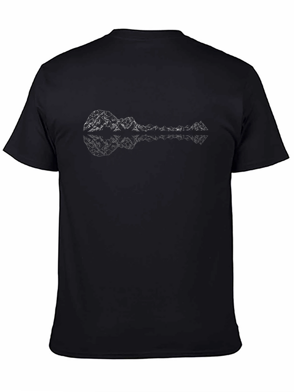 Geometric Mountain Ukulele Graphic Tee
