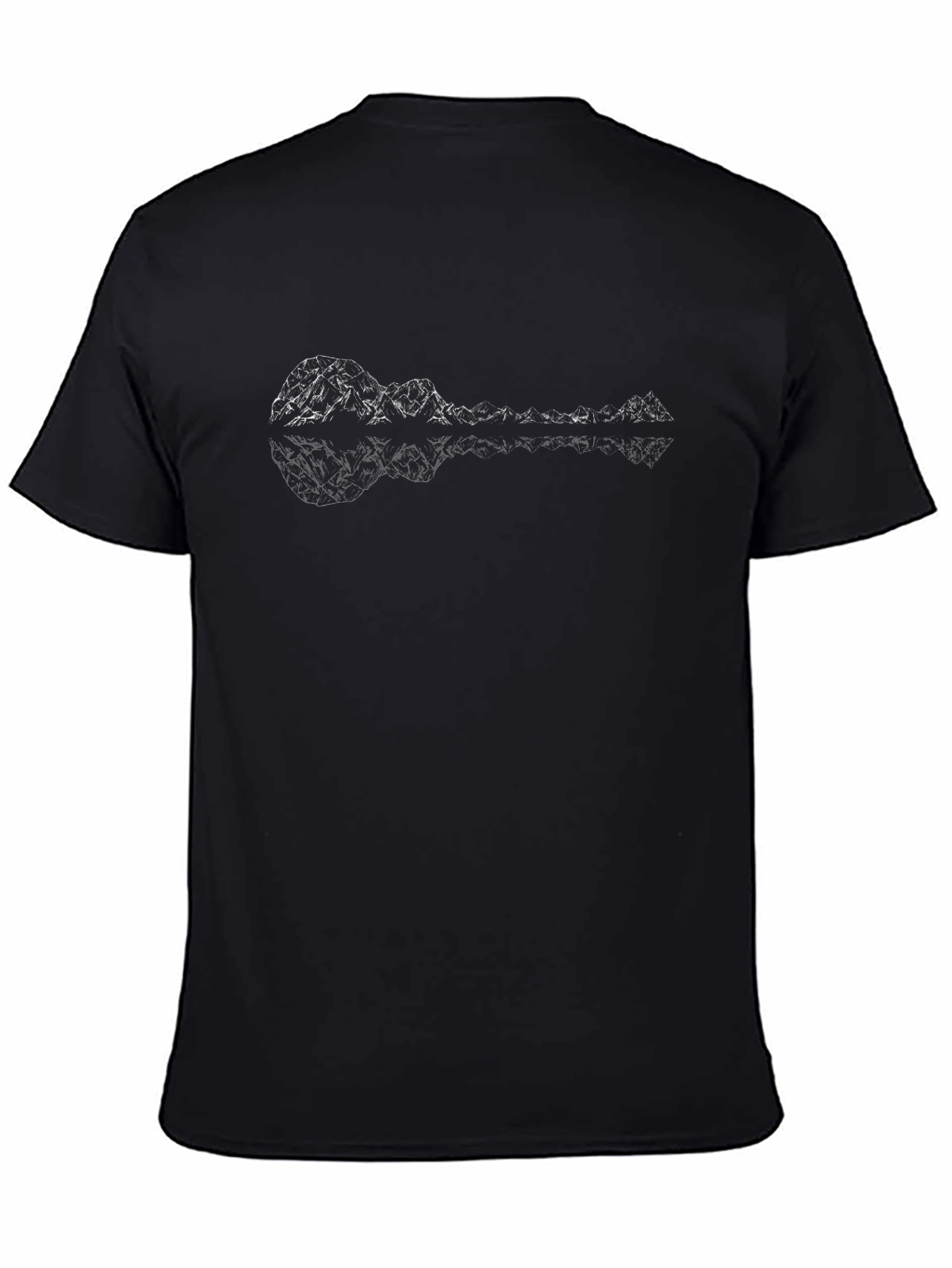 Geometric Mountain Ukulele Graphic Tee