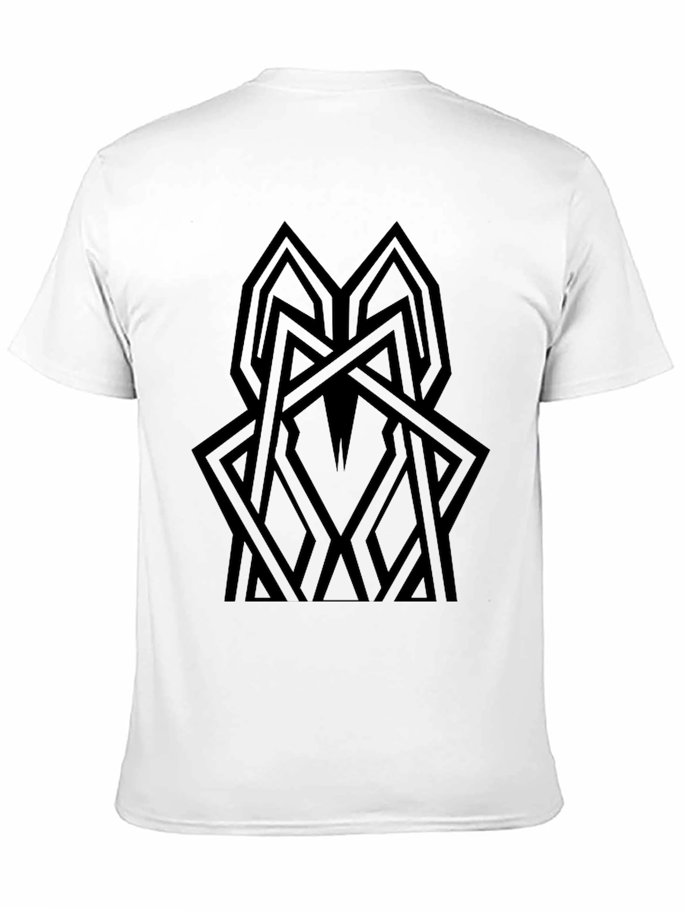 Abstract Geometric Black T-Shirt