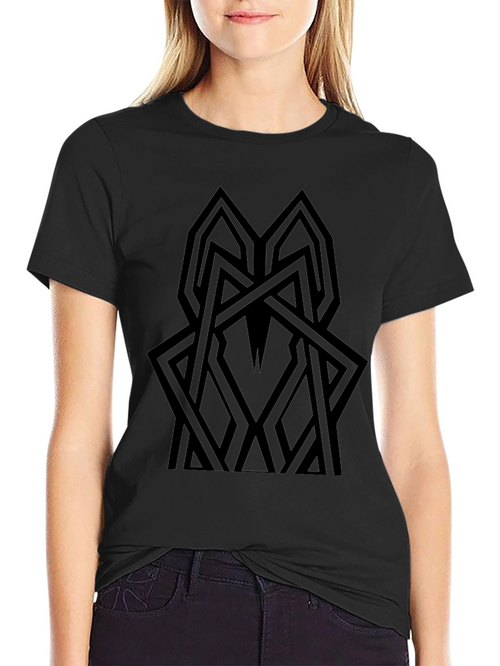 Abstract Geometric Black T-Shirt