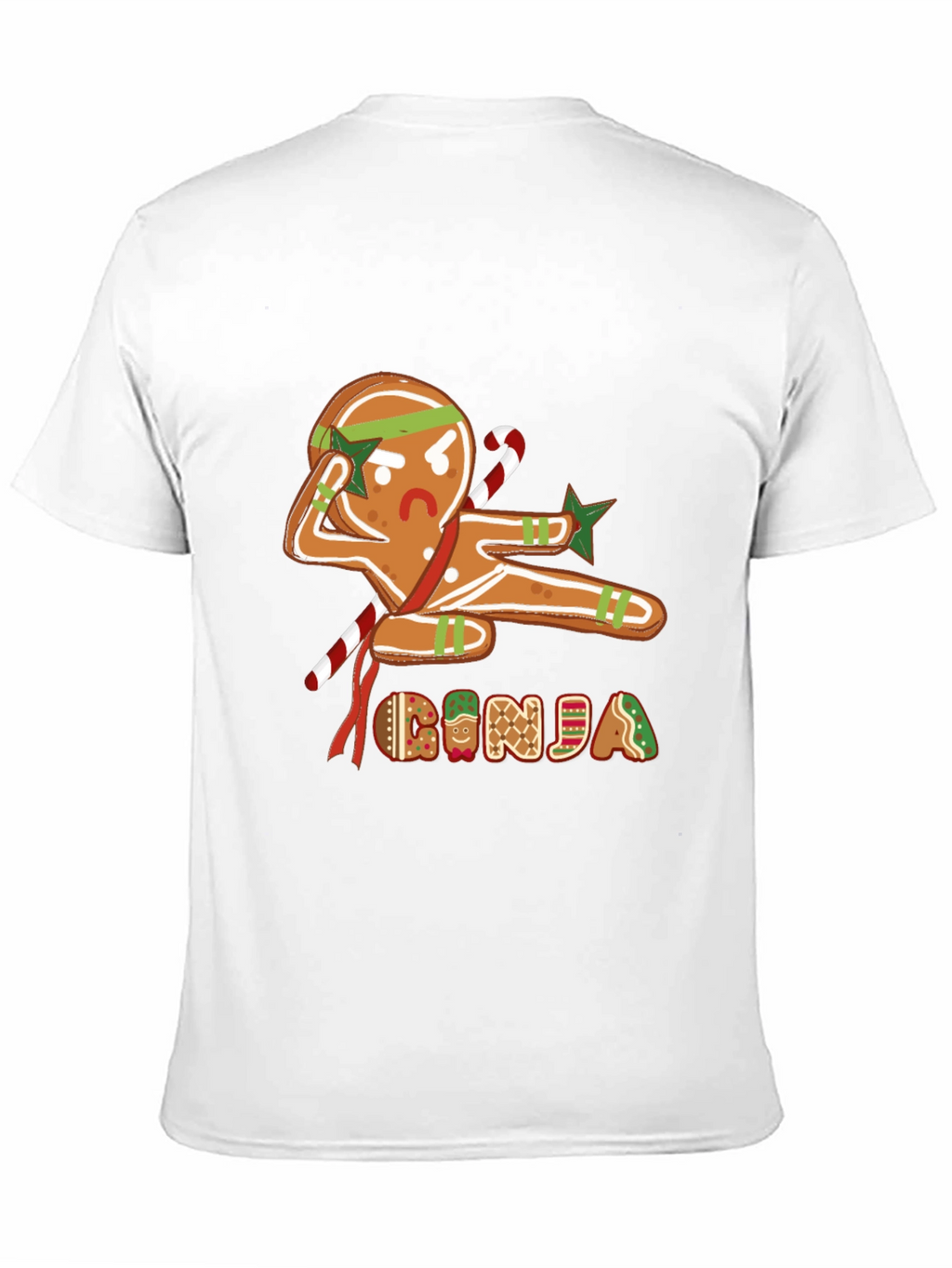 Gingerbread Ninja Graphic T-Shirt - Holiday Fun