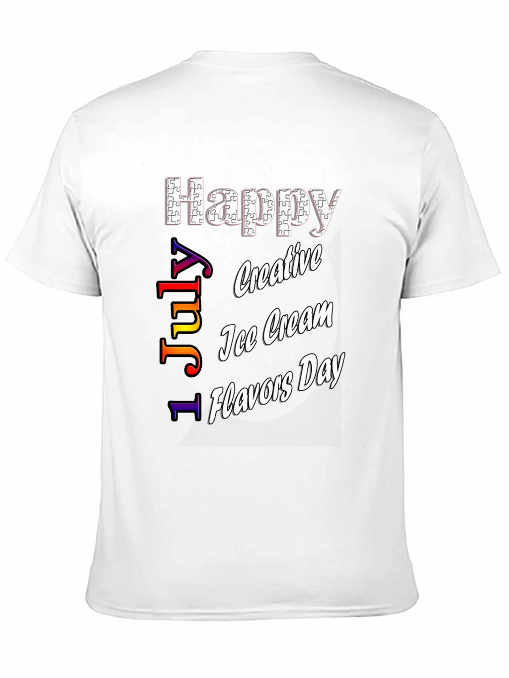 Happy Ice Cream Flavors Day Black T-Shirt