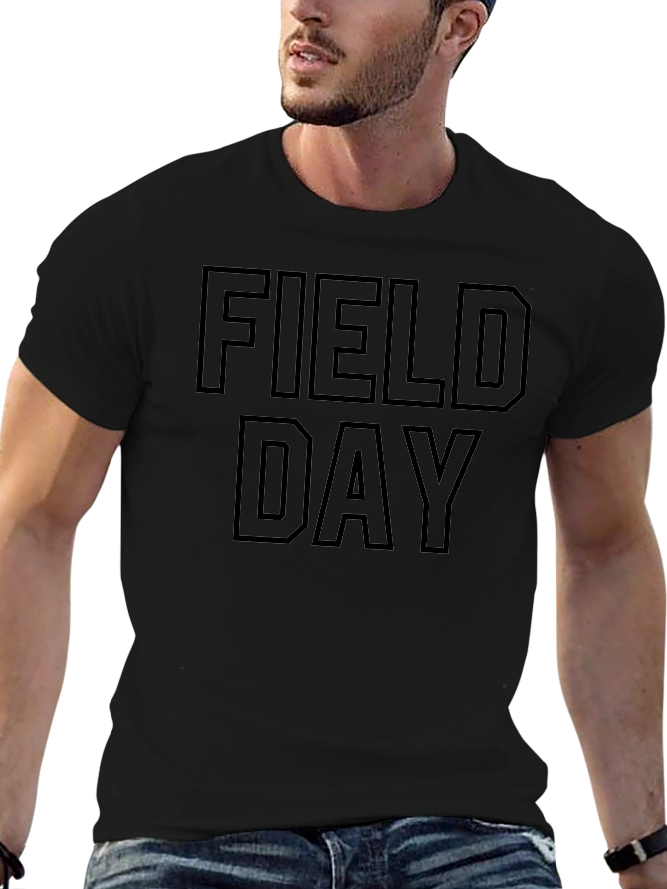 Field Day Black Graphic T-Shirt